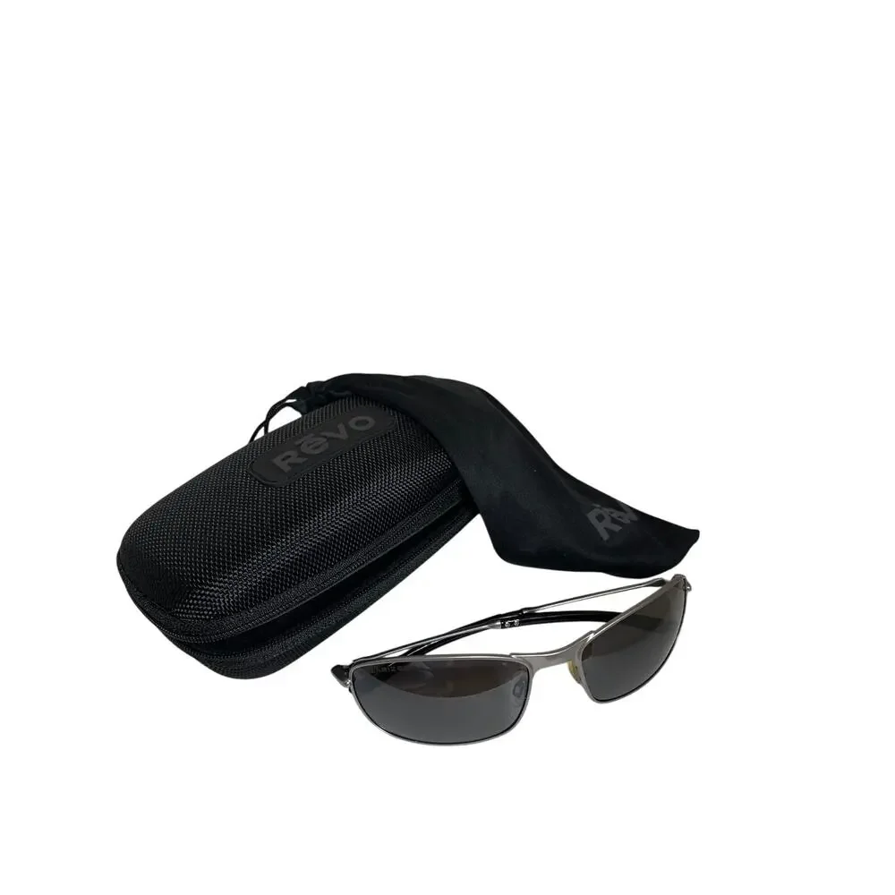 Revo Men's Descend Sunglasses with Dark Polarized Lens and Hard Case